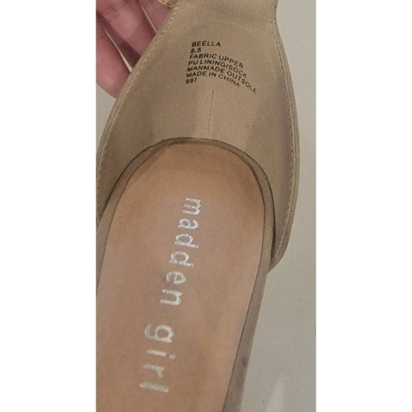 Madden Girl Nude Ankle Strap Sandals - Picture 8 of 9